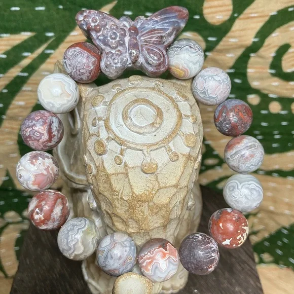 Mexican Crazy Lace 12mm with OJ Butterfly - Picture 4 of 4